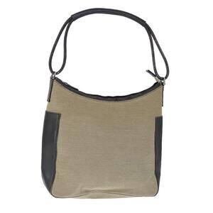 GUCCI Shoulder Bag Canvas Beige
